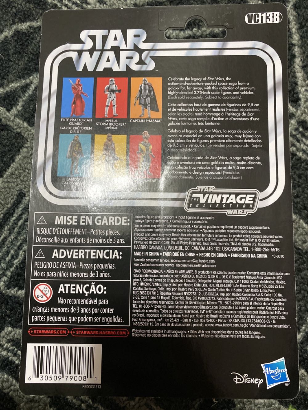 VC 138 - Disney/Hasbro/Kenner (Star Wars Episode VIII The Last Jedi) action figure collectible [Barcode 630509790081] - Main Image 2