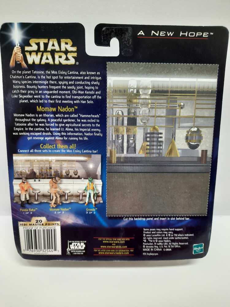 Momaw Nadon With Cantina Bar Section - Hasbro (Saga (Phase I)(Cantina Sets)) action figure collectible [Barcode 076930325445] - Main Image 2