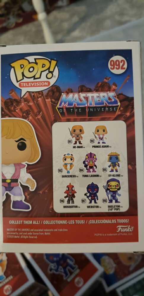 He-man FUNKO POP TV he man Prince Adam #992 - Funko (Funko Pops) action figure collectible [Barcode 889698477468] - Main Image 2