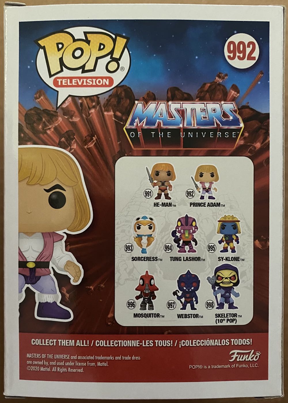 He-man FUNKO POP TV he man Prince Adam #992 - Funko (Funko Pops) action figure collectible [Barcode 889698477468] - Main Image 3