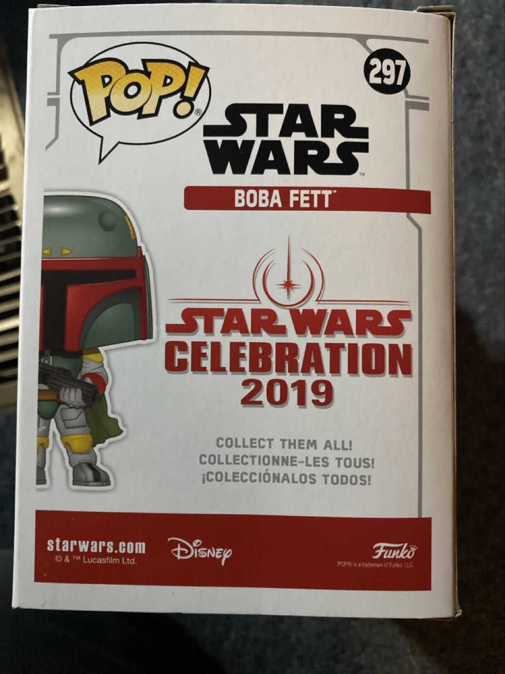 Pop Boba Fett Celebration Exclusive - Funko Pop action figure collectible [Barcode 889698376402] - Main Image 2