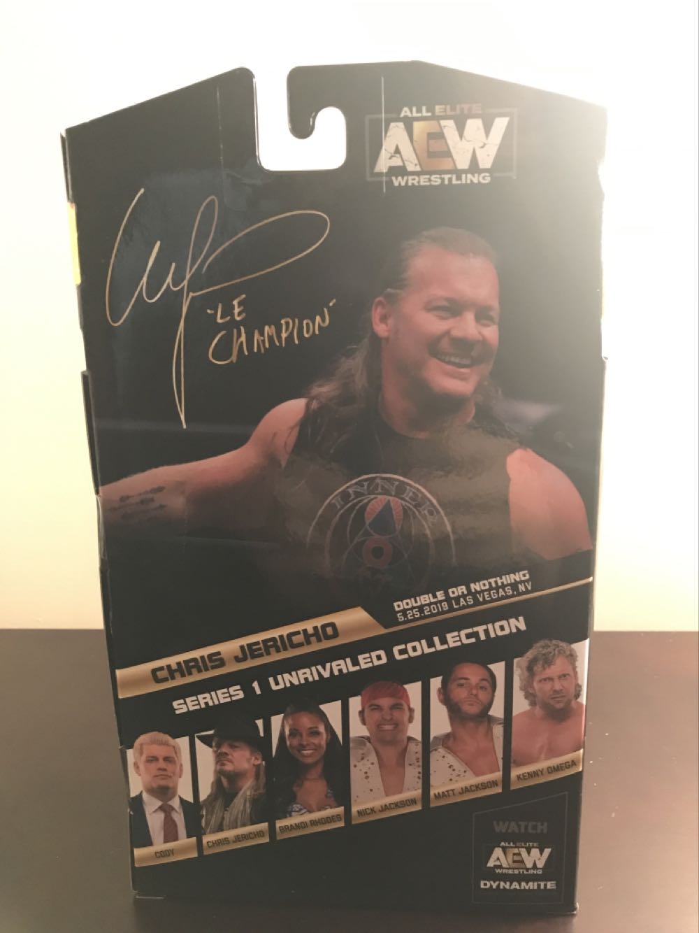 AEW Jazwares Unrivaled Collection Series 1, #08: Chris Jericho (Chase Edition, 1 of 1000) - Jazwares AEW (AEW Jazwares Unrivaled Collection Series 1) action figure collectible [Barcode 191726376965] - Main Image 2