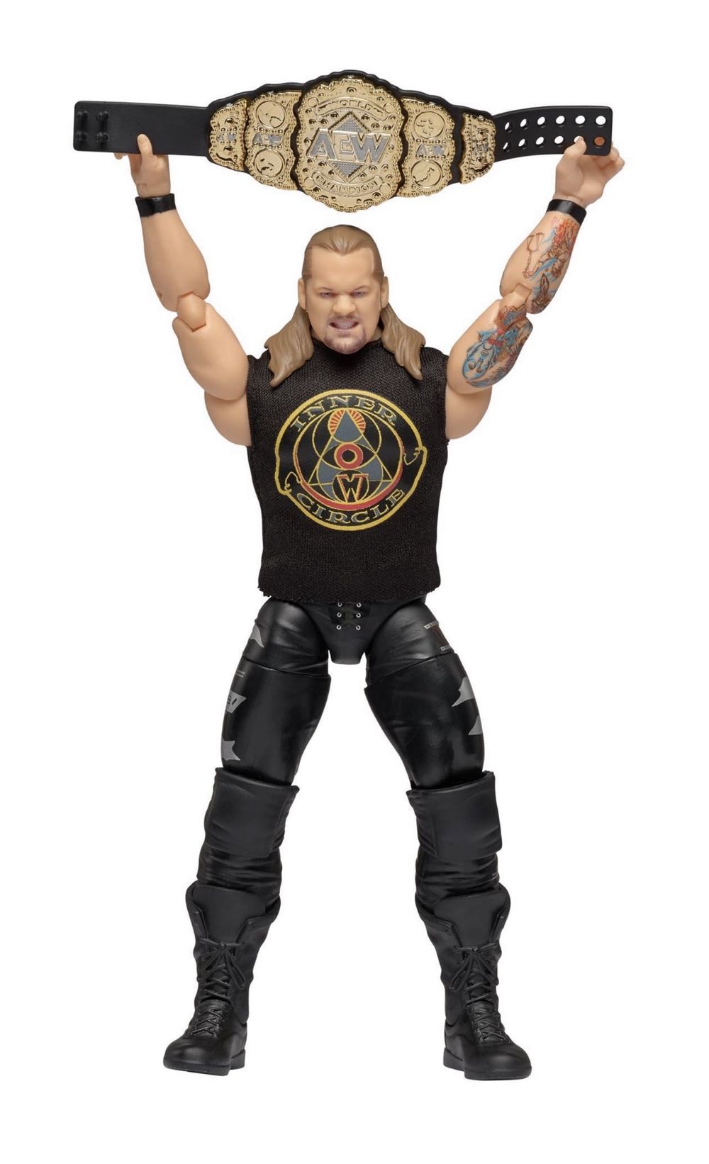 AEW Jazwares Unrivaled Collection Series 1, #08: Chris Jericho (Chase Edition, 1 of 1000) - Jazwares AEW (AEW Jazwares Unrivaled Collection Series 1) action figure collectible [Barcode 191726376965] - Main Image 3