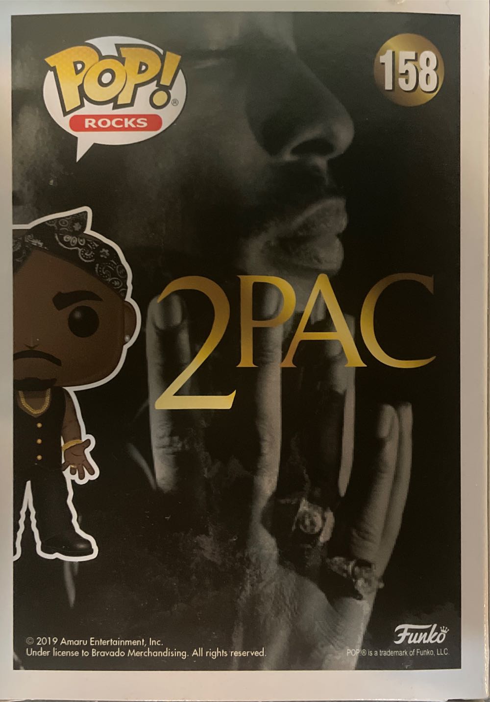 Funko Pop! Rocks Tupac Shakur #158 - Funko Pop Rocks (Tupac) action figure collectible [Barcode 889698454322] - Main Image 2