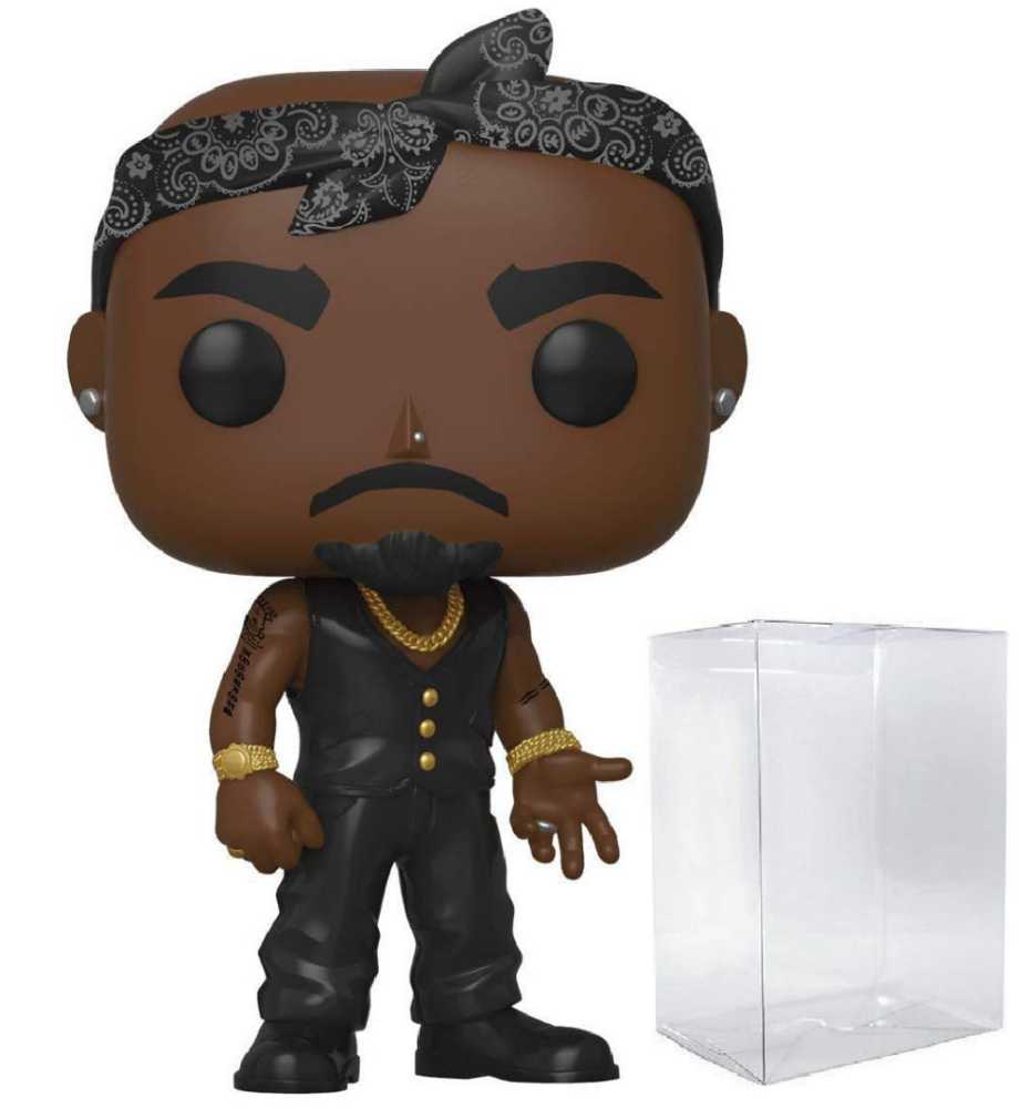 Funko Pop! Rocks Tupac Shakur #158 - Funko Pop Rocks (Tupac) action figure collectible [Barcode 889698454322] - Main Image 3