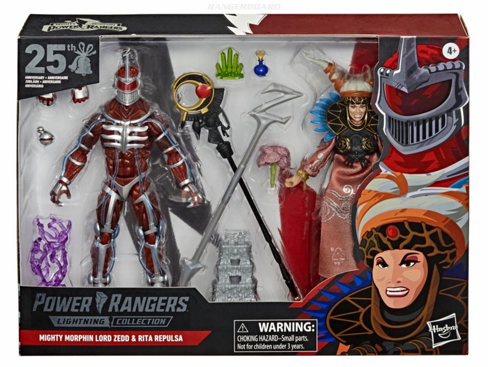 Lord Zedd & Rita Repulsa 2-Pack - Hasbro (Mighty Morphin Power Rangers) action figure collectible [Barcode 5010993730377] - Main Image 4