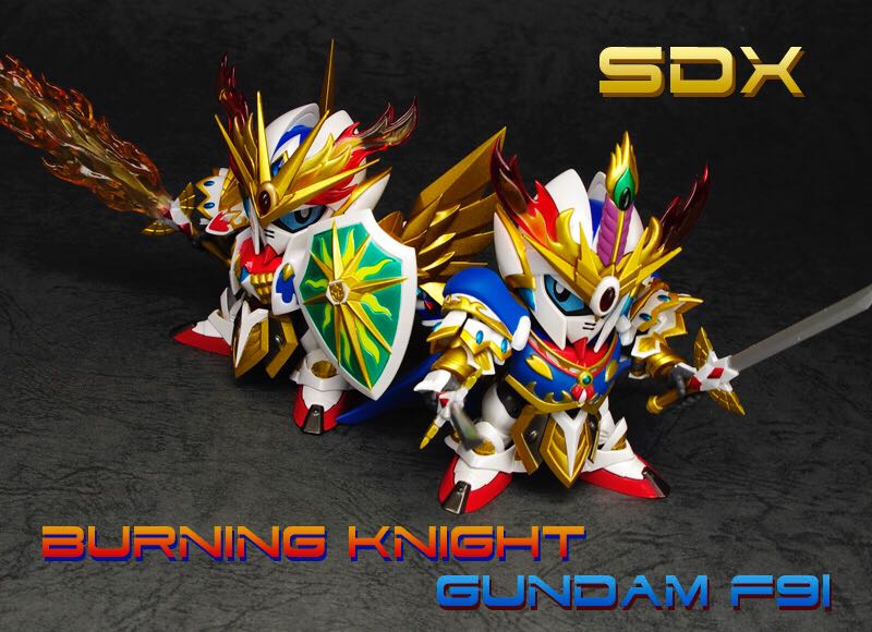 SD Gundam Shakunetsu: Burning Knight Gundam F91 - Bandai Tamashii (SDX) action figure collectible - Main Image 2