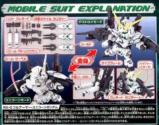 BANDAI BB SENSHI #390 Full Armor Unicorn Gundam - Bandai Co. LTD (Mobile Suit Gundam Unicorn) action figure collectible [Barcode 4573102590299] - Main Image 2