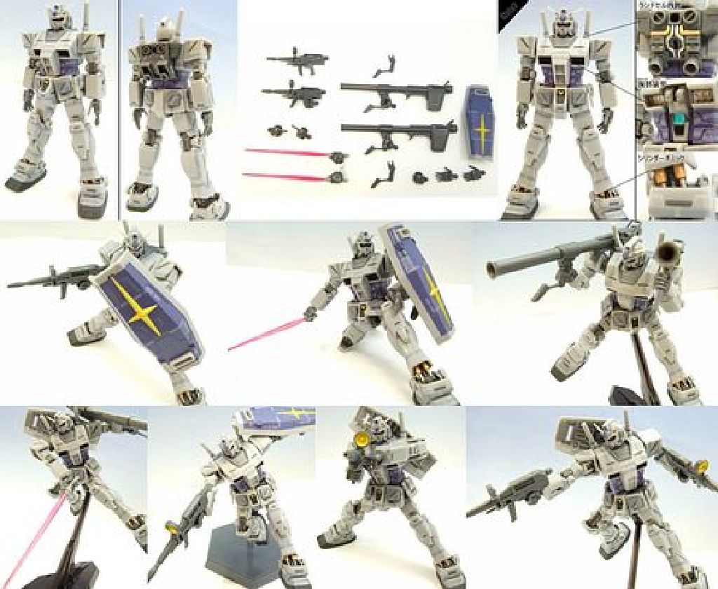 MSV RX-78-3 Gundam ”G-3” + RX-78/C.A. Casval’s Gundam Hcm-Pro - Bandai Co. LTD (Gundam 0079 MSV) action figure collectible [Barcode 4543112314291] - Main Image 1