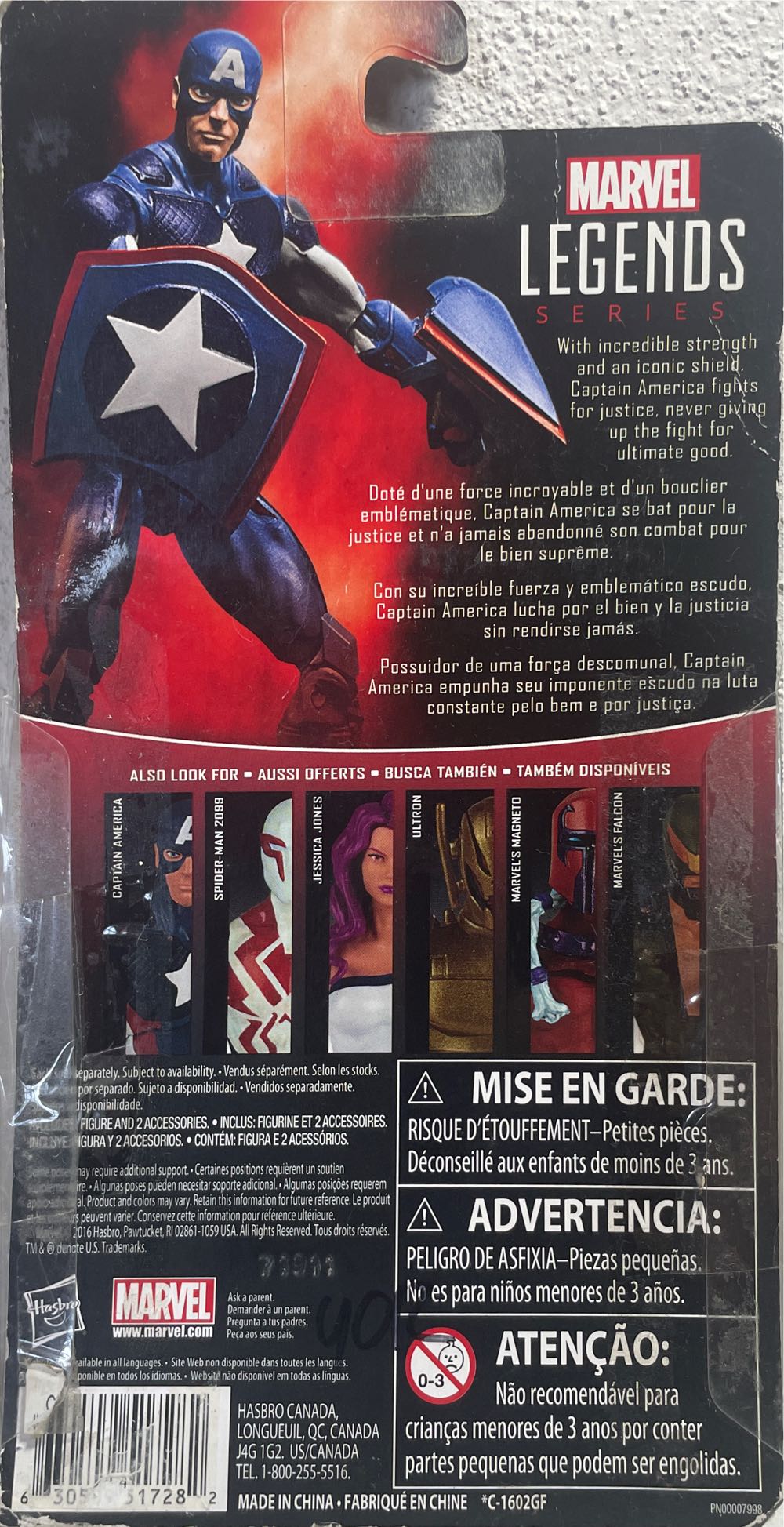 Marvel-Captain America - Hasbro (Marvel-Marvel Legend Series 3.75”) action figure collectible [Barcode 630509517282] - Main Image 3