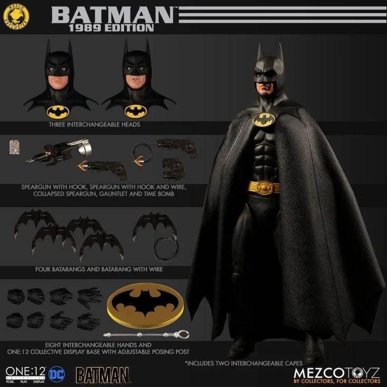Mezco DC Batman (1989) - Mezco Toyz - One:12 Collective (Batman (1989)) action figure collectible - Main Image 2