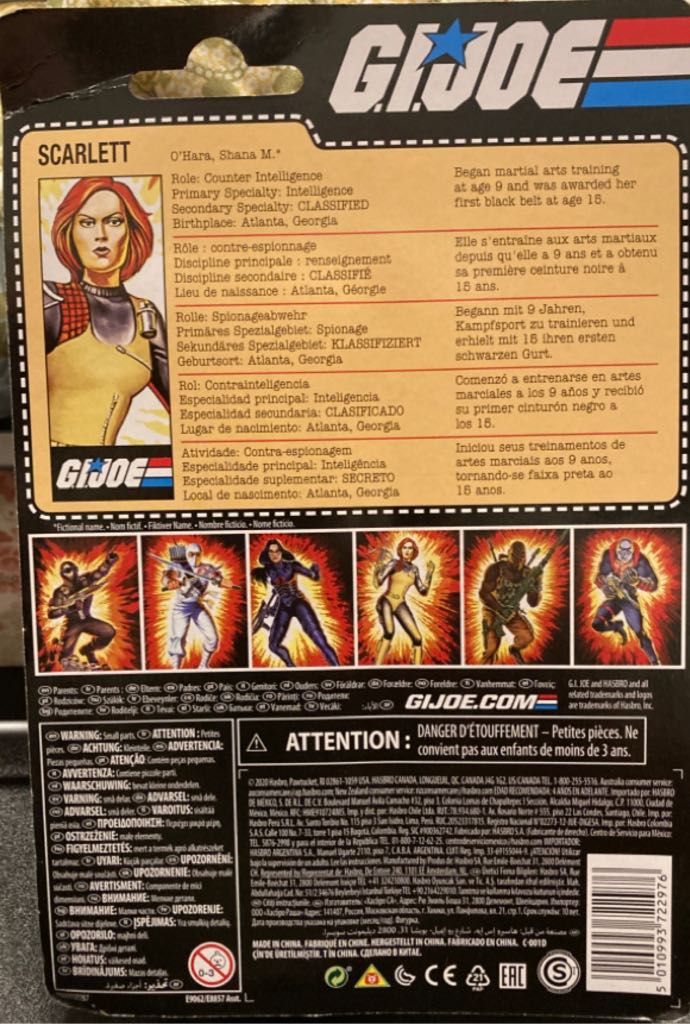 G.I. Joe (Retro) Scarlett - Hasbro (G.I.JOE A Real American Hero) action figure collectible [Barcode 5010993722976] - Main Image 2