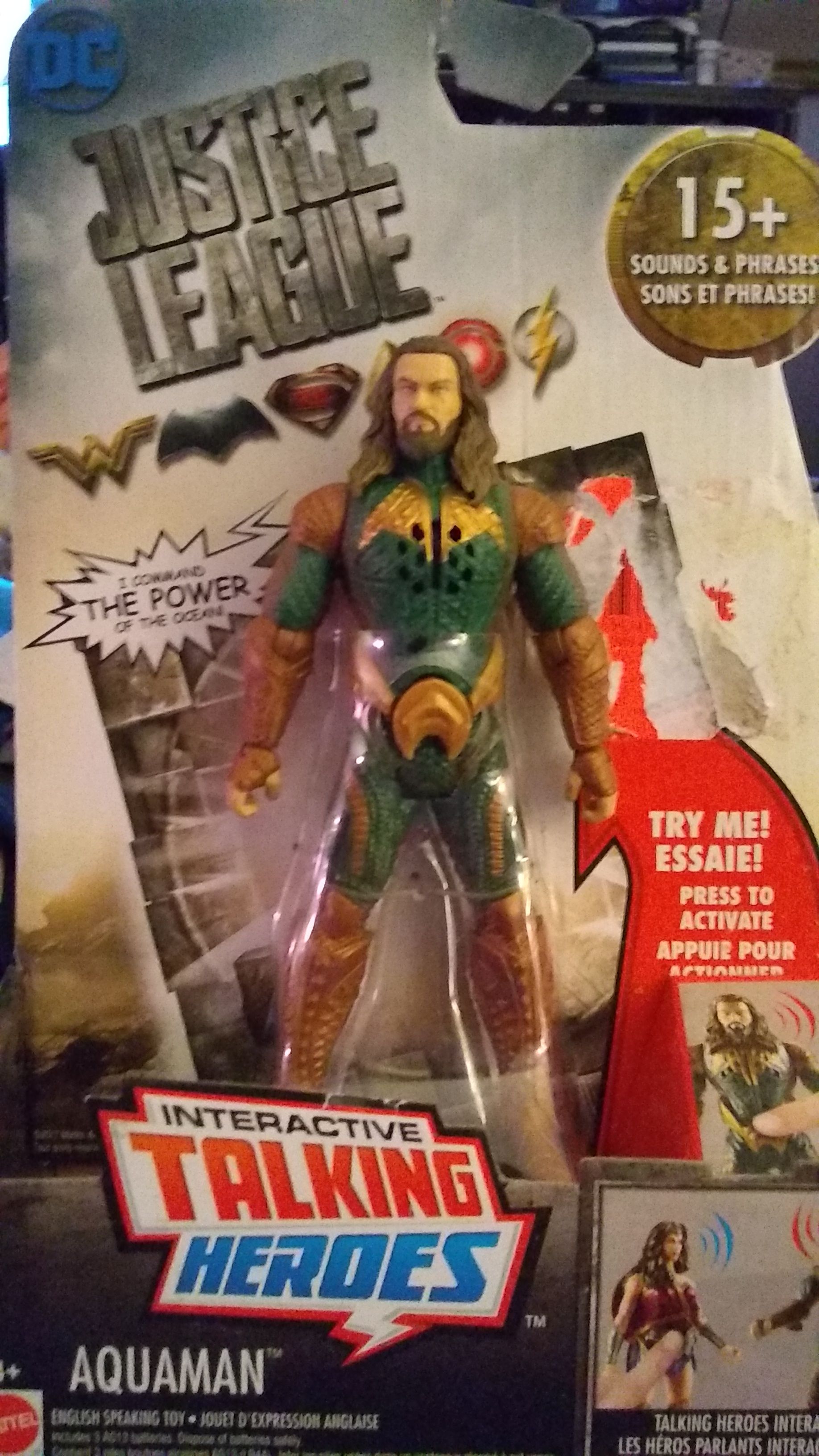 Justice League Movie: Aquaman - Matel (Interactive Talking Heroes) action figure collectible - Main Image 1