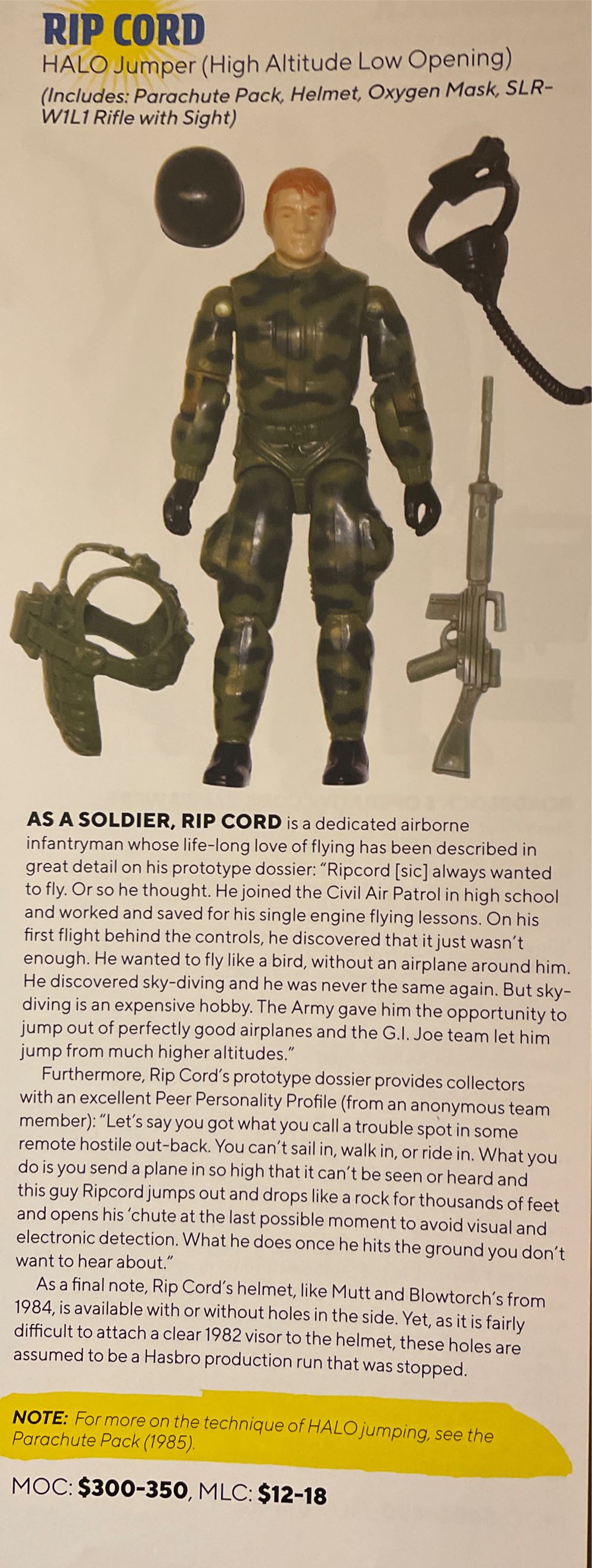 Rip Cord - Hasbro (G.I. Joe - A Real American Hero) action figure collectible - Main Image 4