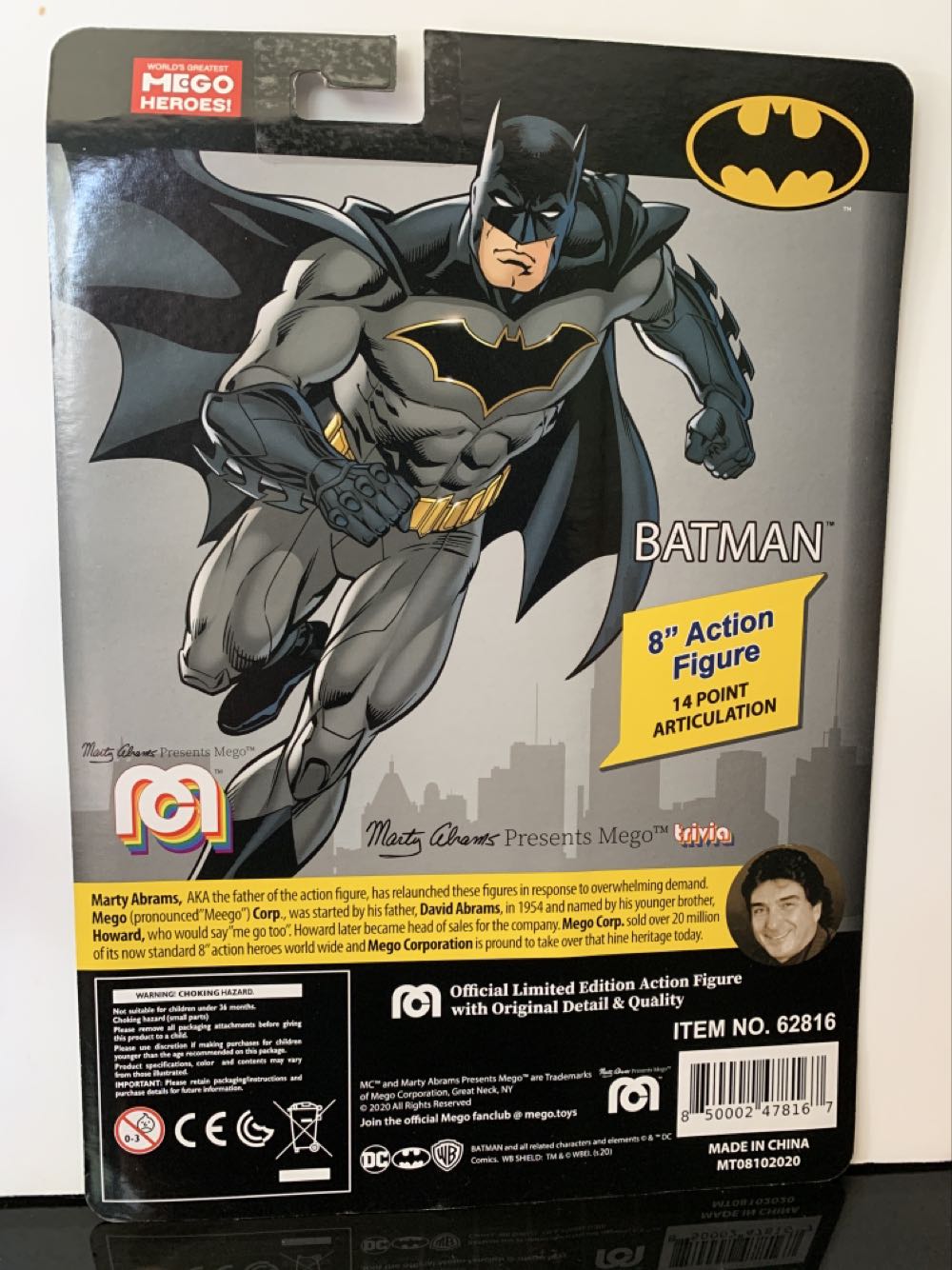 Mego: Batman (Black) - Mego (Mego) action figure collectible [Barcode 850002478167] - Main Image 2