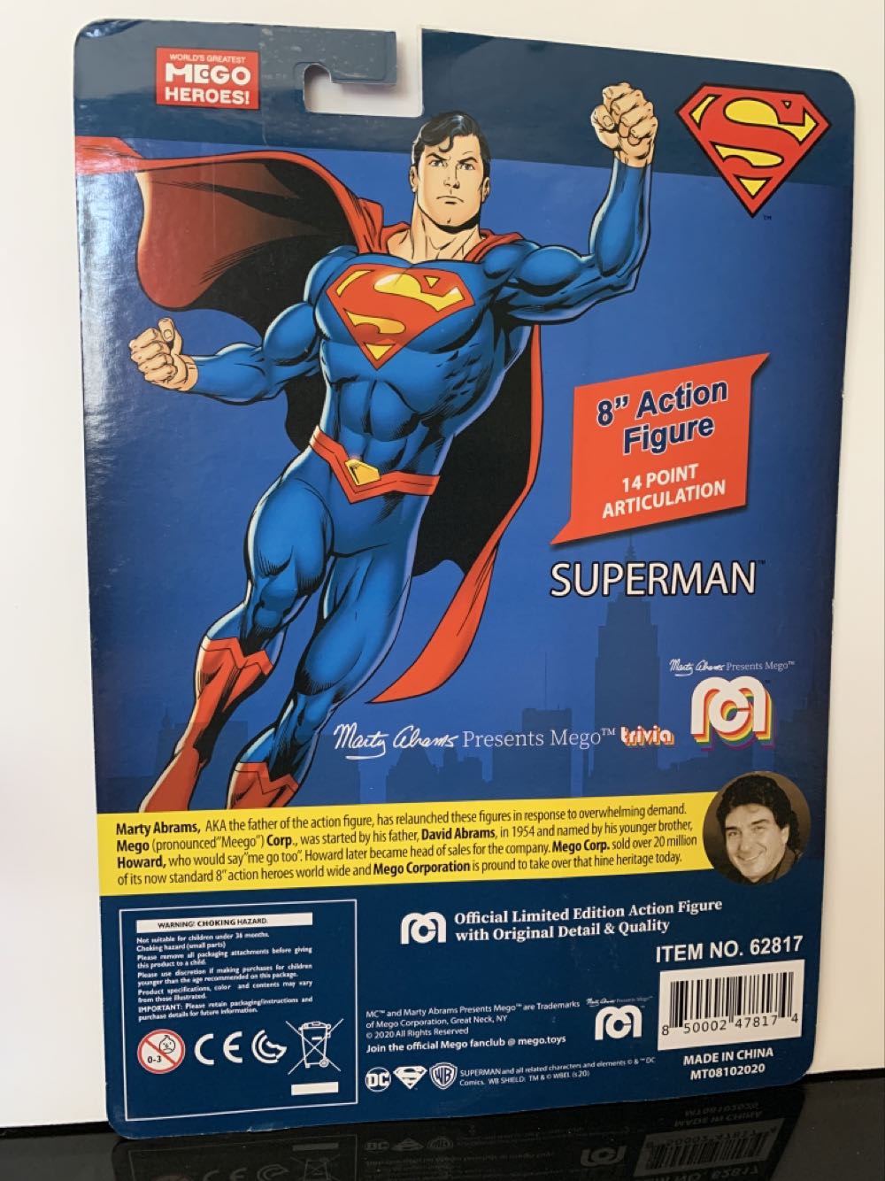 DC Superheroes: Classic Superman - MEGO Corp. (DC Super Heroes) action figure collectible [Barcode 850002478174] - Main Image 2