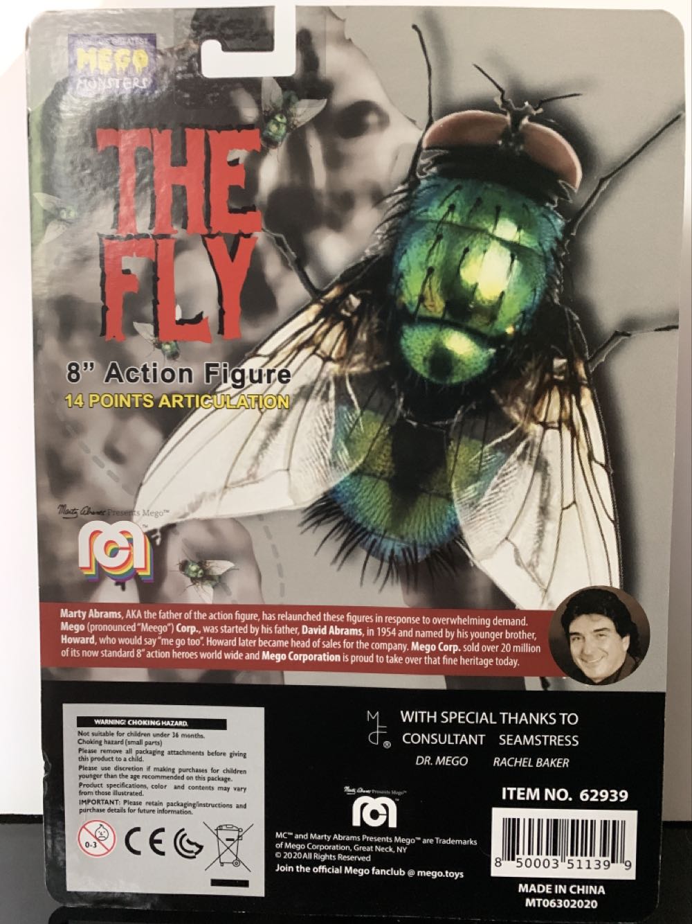 The Fly (Blue Tie) - MEGO Corp. (The Fly (1958)) action figure collectible [Barcode 850003511399] - Main Image 2