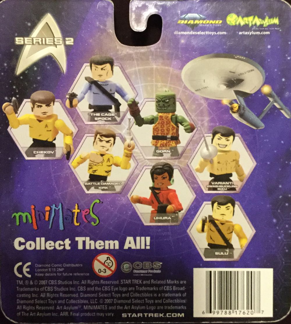 Star Trek Chekov And Sulu - Art Asylum (Star Trek TOS) action figure collectible [Barcode 699788176207] - Main Image 2