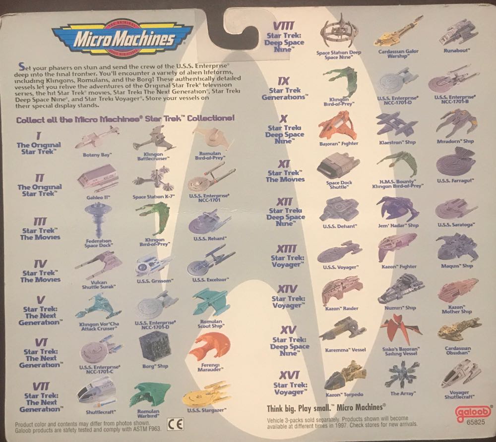 Micro Machine Star Trek  Deep Space Nine - Micro Machines (Star Trek DS9) action figure collectible [Barcode 047246661237] - Main Image 2