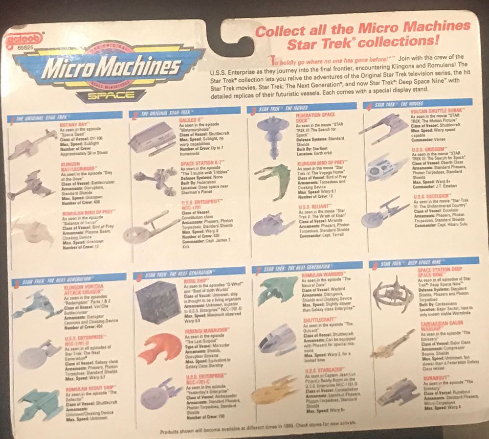 Micro Machine Star Trek The Next Generation - Micro Machines (Star Trek TNG) action figure collectible [Barcode 047246661060] - Main Image 2