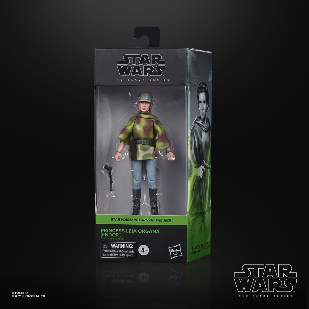 Princess Leia Organa (Endor) - Hasbro (Star Wars: The Black Series) action figure collectible [Barcode 5010993755622] - Main Image 4