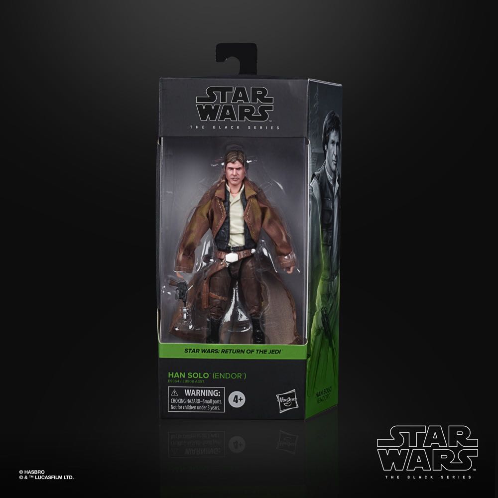 Han Solo (Endor) - Hasbro (Black Series 6” ROTJ 2020- 2024) action figure collectible [Barcode 5010993754700] - Main Image 4
