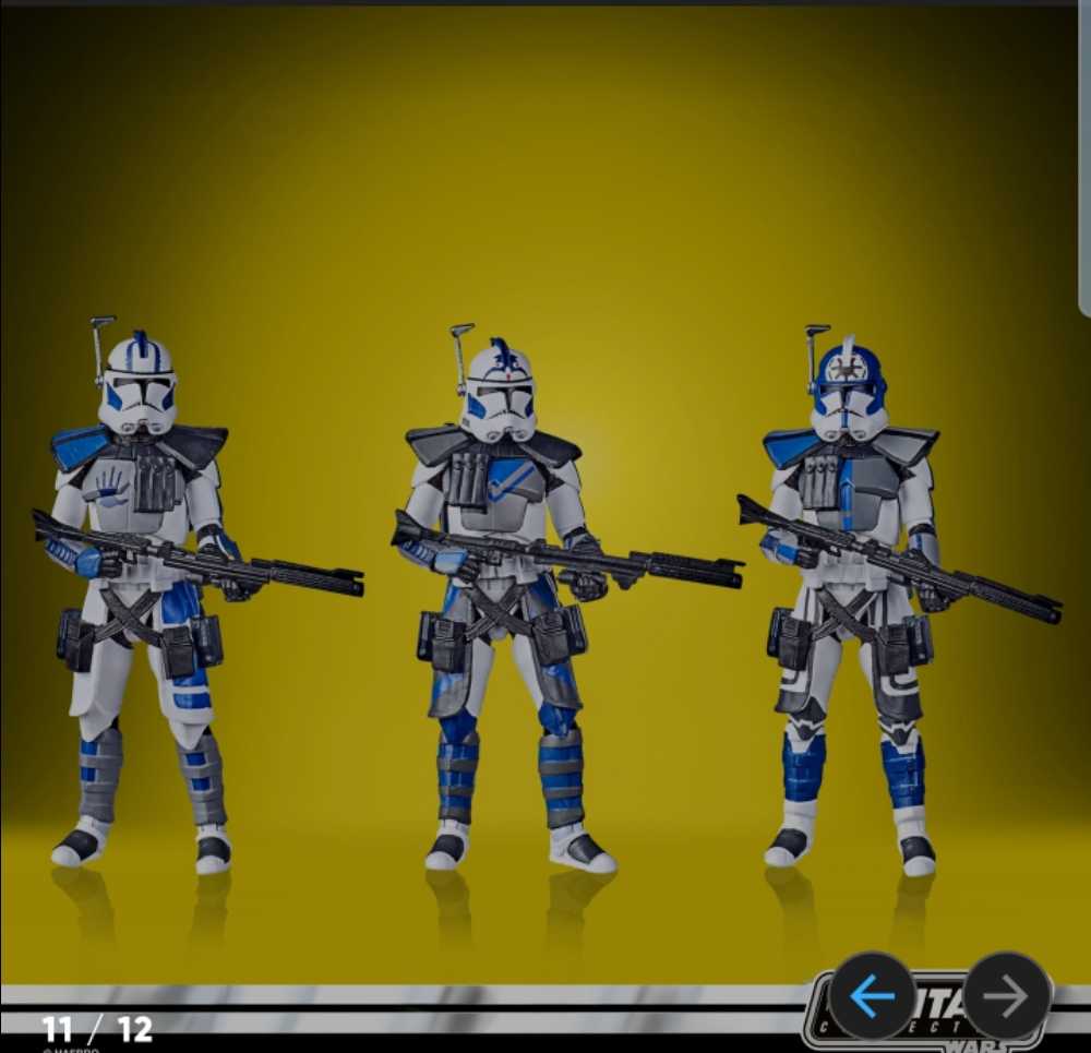 EXC SDCC 501st Legion Arc Trers - Hasbro (Star Wars The Clone Wars Animated series) action figure collectible [Barcode 630509952267] - Main Image 4