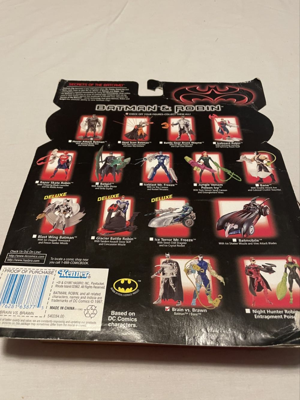 Brain vs. Brawn (Batman / Bane) - Kenner (Hasbro) (DC Comics / Batman & Robin (film)) action figure collectible [Barcode 076281638775] - Main Image 4