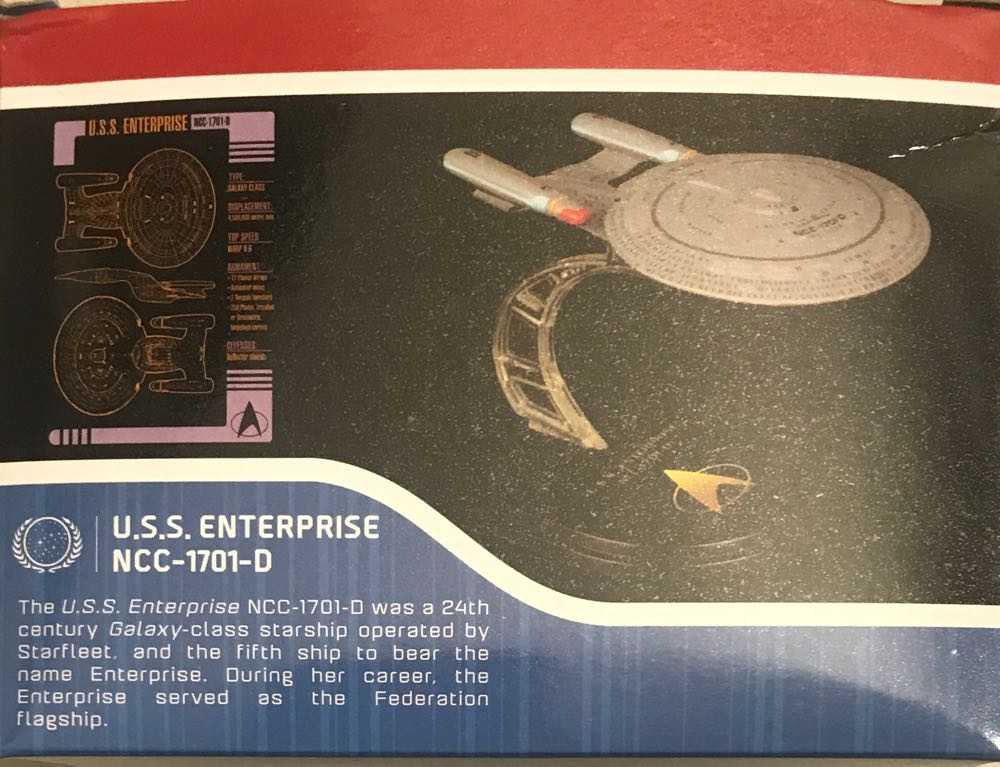USS Enterprise NCC-1701-D - QMX Mini Masters (Star Trek TNG) action figure collectible [Barcode 812095024065] - Main Image 2