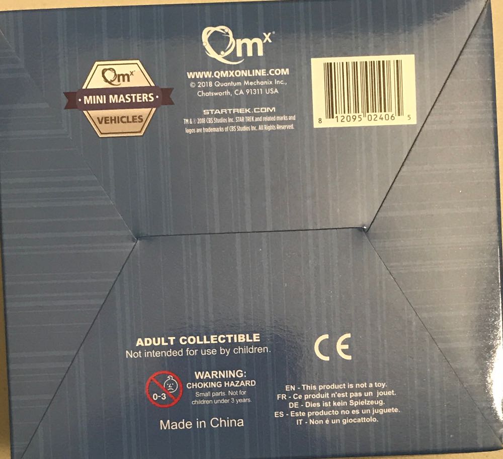 USS Enterprise NCC-1701-D - QMX Mini Masters (Star Trek TNG) action figure collectible [Barcode 812095024065] - Main Image 3