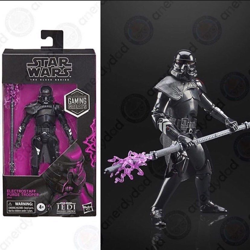 Electrostaff Purge Trooper - Hasbro (Star Wars Black 6”) (Starwars Black 6 inch) action figure collectible [Barcode 5010993750214] - Main Image 4