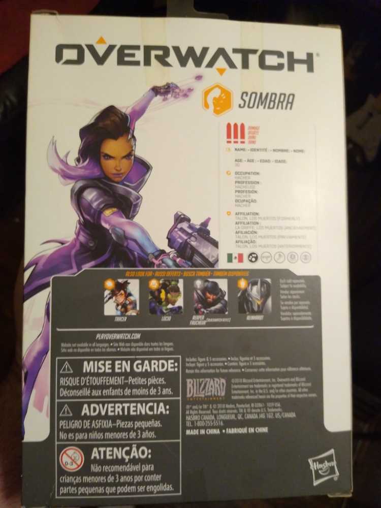Blizzard Entertainment Overwatch Ultimates Series - Sombra - Hasbro (Overwatch Ultimates Series) action figure collectible [Barcode 630509819867] - Main Image 2