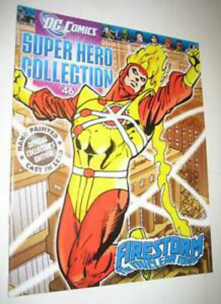 #46: Firestorm The Nuclear Man - Eaglemoss Collections (DC Superhero Collection) action figure collectible [Barcode 641945980820] - Main Image 3