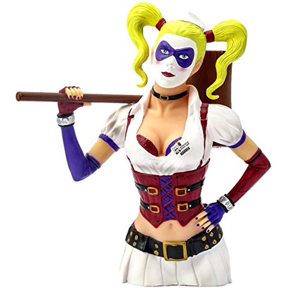 VB Batman Arkham Asylum Harley Quinn PX Bust Bank - Monogram International (Batman) action figure collectible [Barcode 077764452390] - Main Image 4