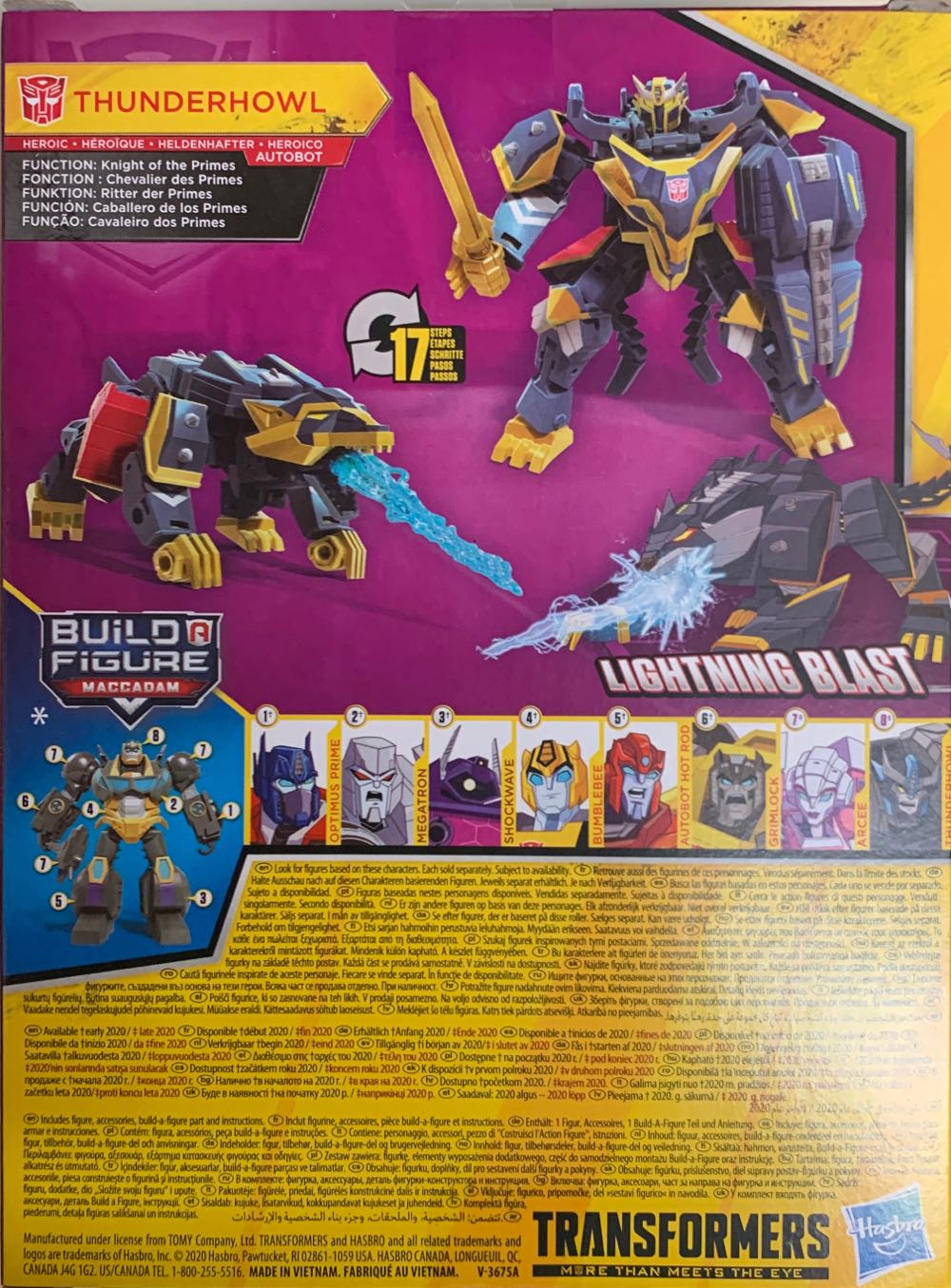 Bumblebee Transformers #8. Thunderhowl - Hasbro (Transformers: Bumblebee) action figure collectible [Barcode 5010993652969] - Main Image 2