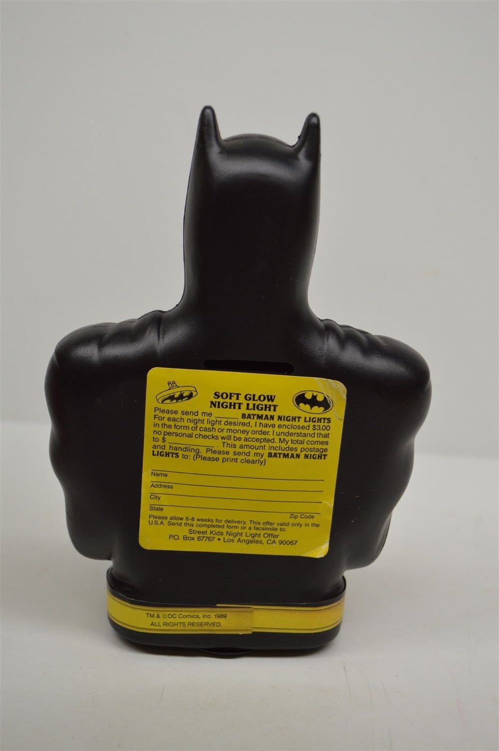 VB Batman 1989 Ralston Cereal Plastic Coin Bank - Ralston (Batman) action figure collectible - Main Image 2