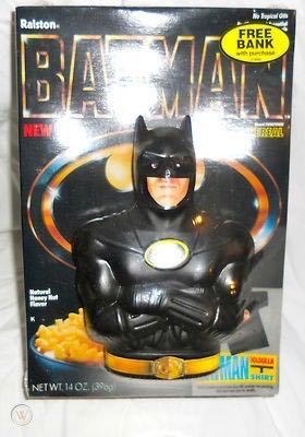 VB Batman 1989 Ralston Cereal Plastic Coin Bank - Ralston (Batman) action figure collectible - Main Image 3