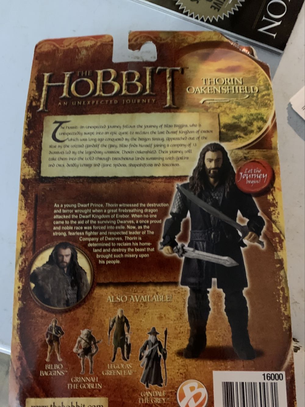 Thorin Oakenshield - The Bridge Direct (The Hobbit An Unexpected Journey) action figure collectible [Barcode 885561160031] - Main Image 2