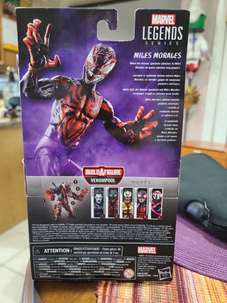 Miles Morales - Hasbro (Marvel Legends Series Venompool Baf Wave) action figure collectible [Barcode 5010993735518] - Main Image 2
