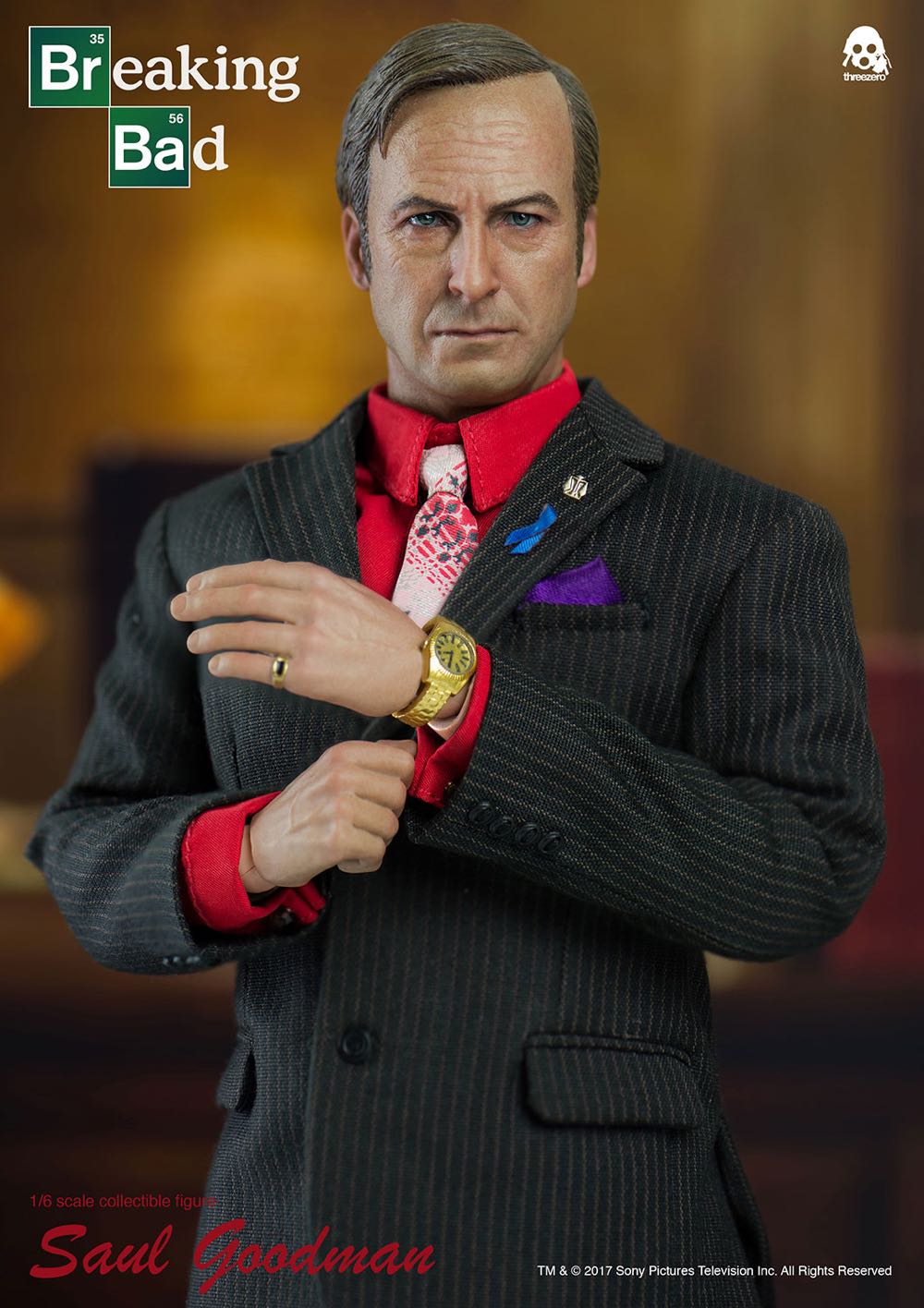 Threezero - Saul Goodman 1/6 Scale Collectible Figure - Threezero (Breaking Bad) action figure collectible - Main Image 2
