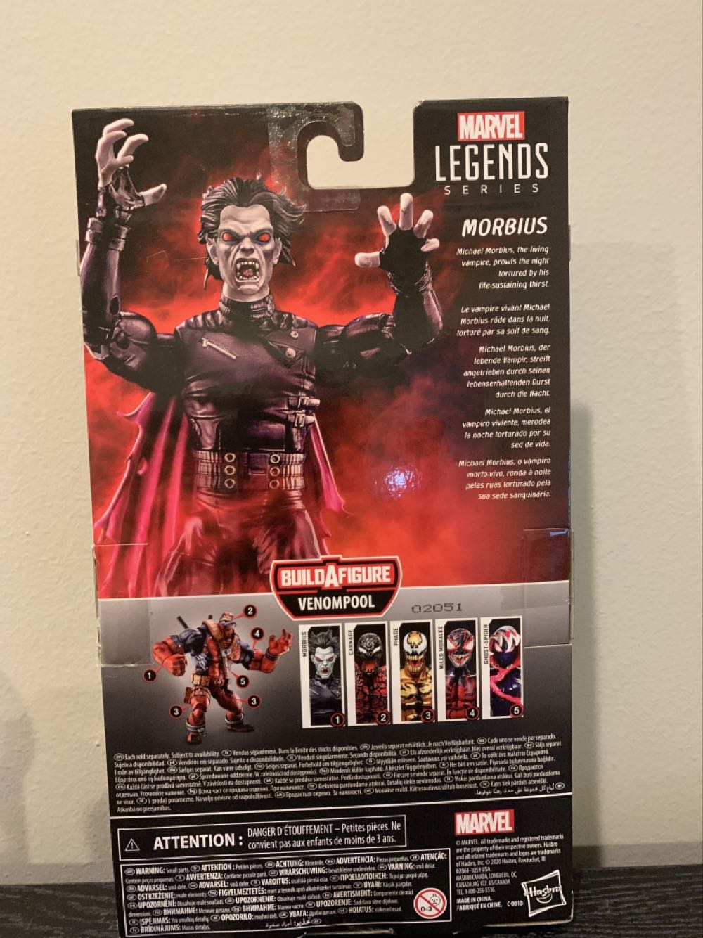 Morbius The Living Vampire - Hasbro (Venompool BAF Wave) action figure collectible [Barcode 5010993735549] - Main Image 2