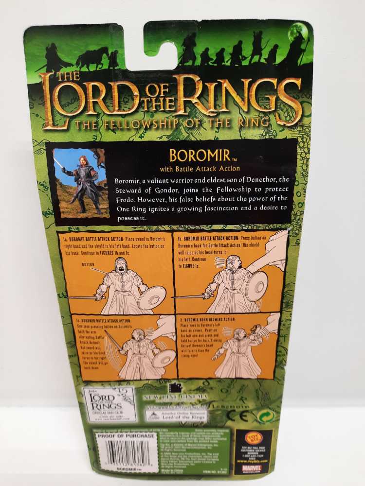 Boromir  (LOTR: Fellowship of the Ring: 6”) action figure collectible [Barcode 035112813828] - Main Image 2