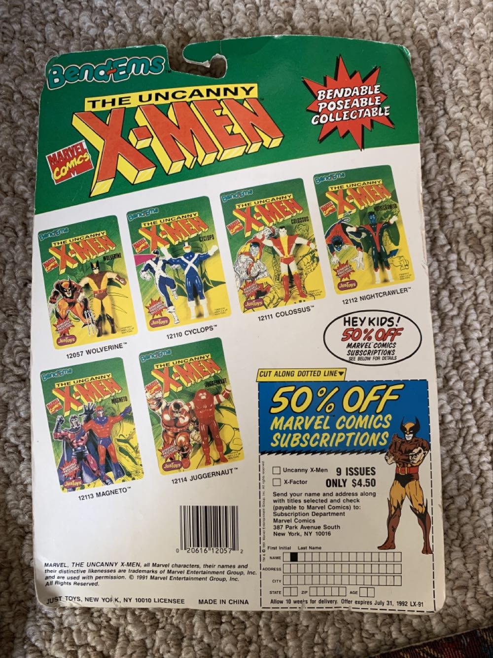 Bend-Ems The Uncanny X-Men Wolverine - Justoys action figure collectible [Barcode 020616120572] - Main Image 2