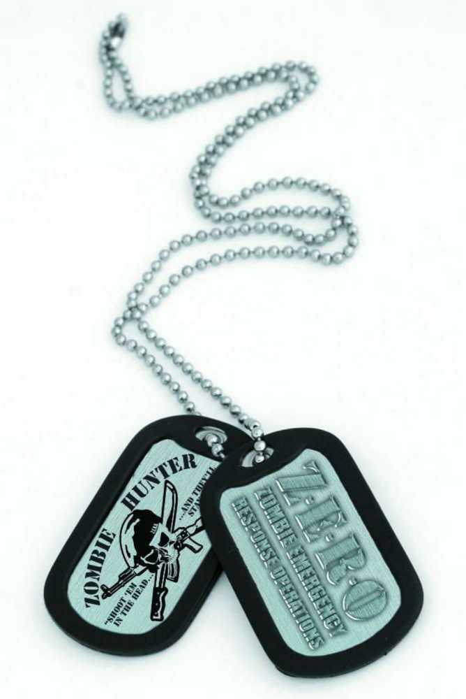 Zombie Hunter Official Issue Dog Tags  action figure collectible [Barcode 814034011662] - Main Image 2