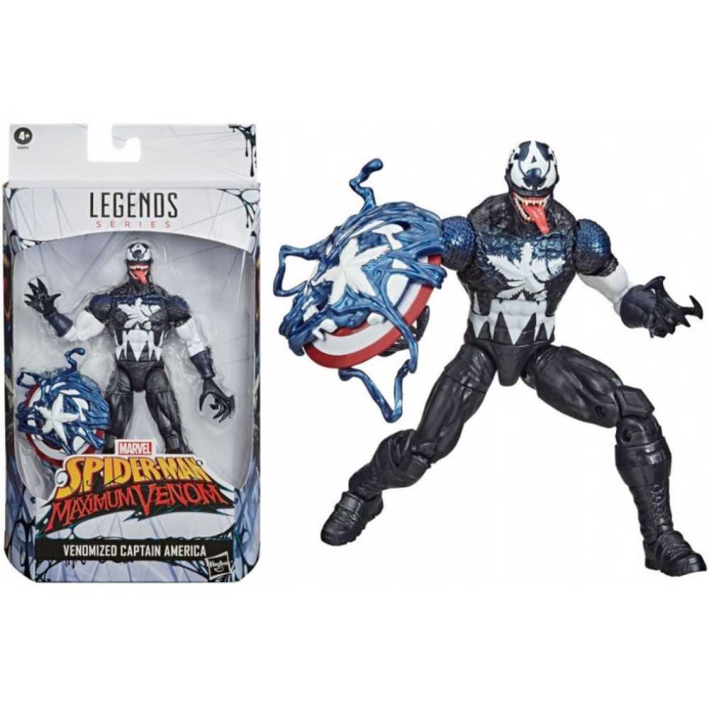 Captain America (Venomized) - Hasbro (Marvel Legends - Walmart Exclusive) action figure collectible [Barcode 5010993742295] - Main Image 4