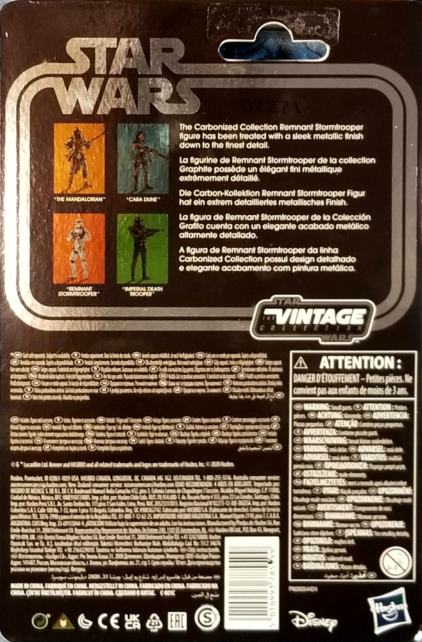 Carded Signed. VC The Mandalorian. Remnant Stormtrooper (Carbonized). Signed Chris Bunn - Hasbro (Star Wars: The Mandalorian) action figure collectible [Barcode 5010993785599] - Main Image 2