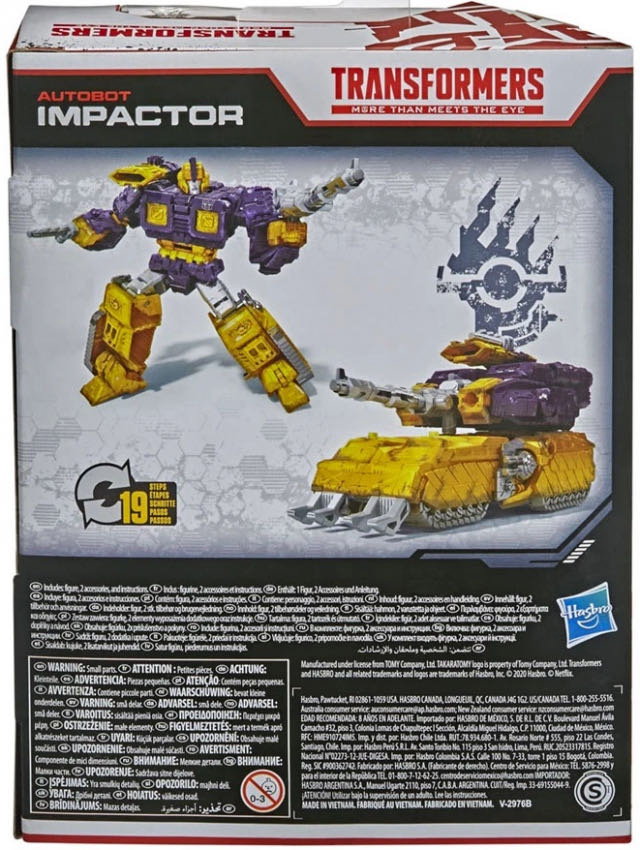 Bumblebee Transformers Netflix WFC “Impactor” - Hasbro (Netflix Transformers War For Cybertron) action figure collectible [Barcode 5010993782864] - Main Image 4