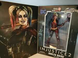 Harley Quinn DC Gallery Injustice 2 Harley Quinn ”Game Stop Exclusive” PVC Figure - Diamond Select Toys (DC Injustice 2) action figure collectible [Barcode 699788830659] - Main Image 2
