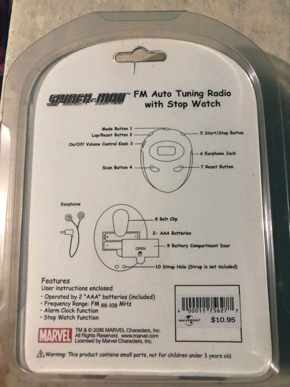 Spider-Man - Universal Studios action figure collectible [Barcode 400011756277] - Main Image 2