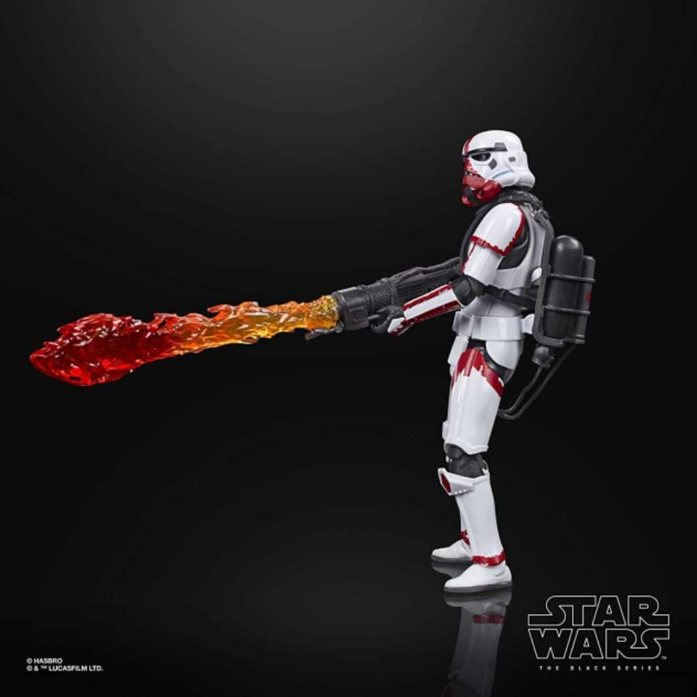 Incinerator Trooper - Hasbro (Star Wars Black 6”) (Star Wars The Mandalorian) action figure collectible [Barcode 5010993754694] - Main Image 4